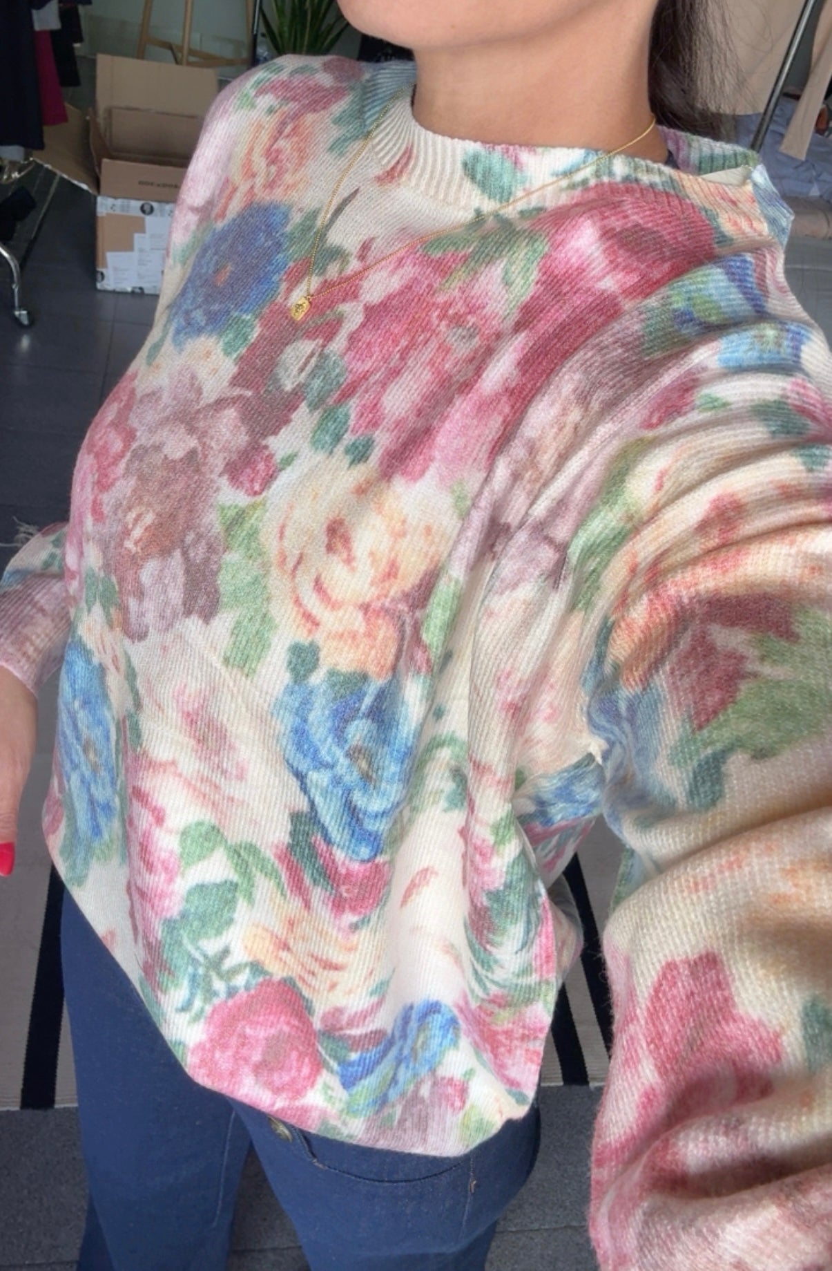 Camisola de flores