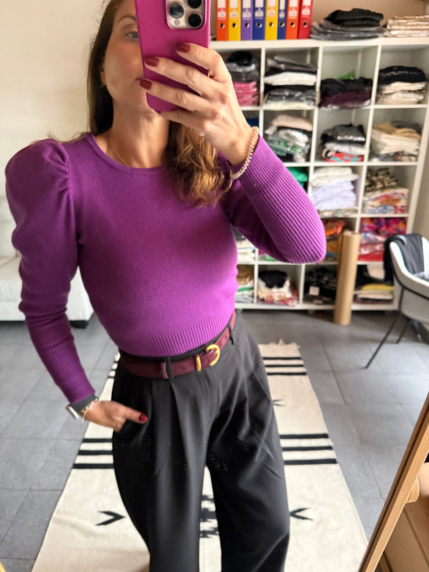 Malha com balão no ombro- 25% OFF