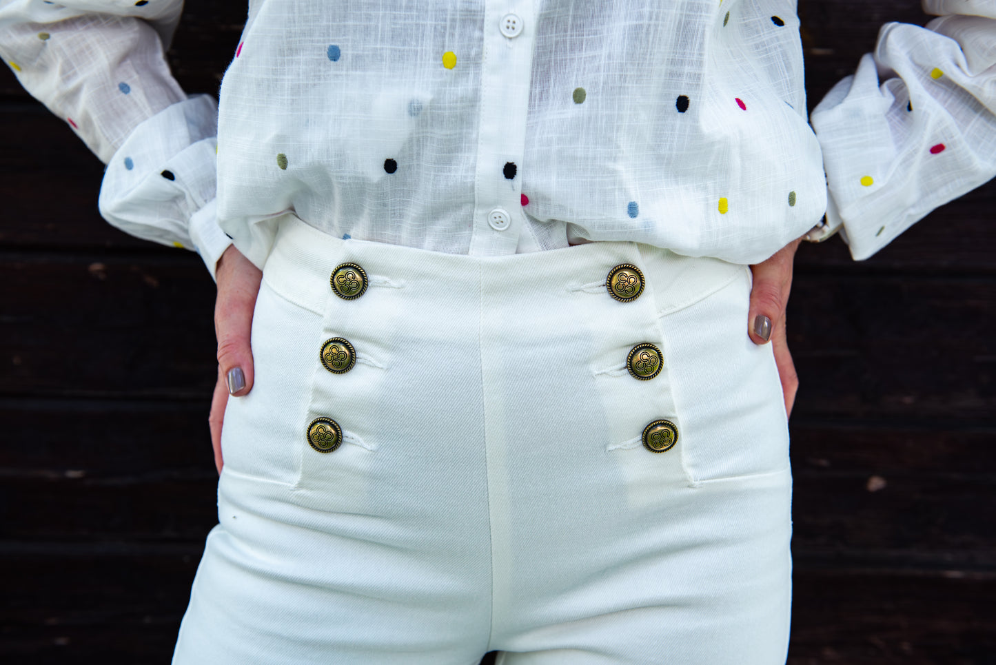 Calças "Ankle Wide"